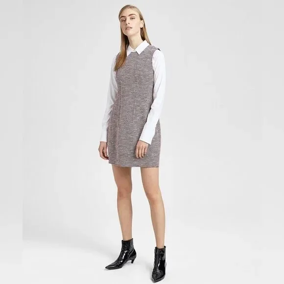 Theory Hourglass Beacon Tweed Dress - Size 6